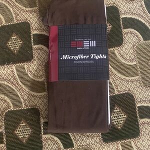 Women’s Brown Microfiber Tights (NYLON/SPANDEX)